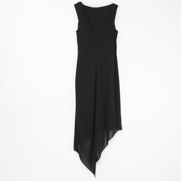 David Meister Cocktail Dress Asymmetric Midi Evening Sleeveless Midi Size 4 - Picture 2 of 6